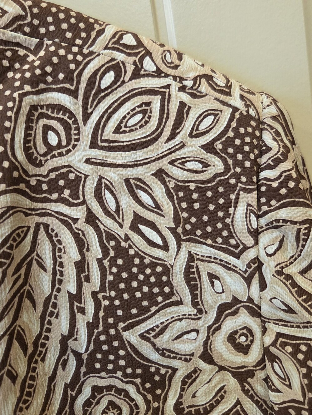 NWT Alfred Dunner Brown Floral Paisley Textured Lightweight Blazer Plus Size 18 - Picture 8 of 13